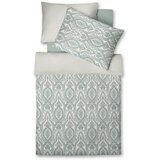 Fleuresse posteljnina modern classic b 140/200 cm mako saten turkizna, bela, bež | Shoptok.si