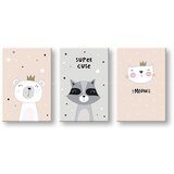  Slike na platnu za otroke XOBKID071E3 (moderne slike) | shoptok.hr