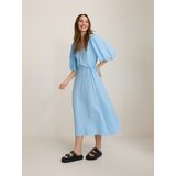 Reserved Midi haljina od muslina - bljedoplavo | shoptok.hr