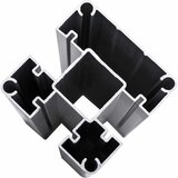  Set ograde 1391 x 186 cm WPC i aluminij Siva | shoptok.hr