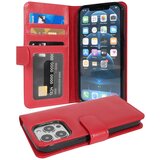 Cadorabo Ohišje, združljivo z Apple iPhone 13 PRO MAX v inferno red - Zaščitni ovitek z magnetnim zapiranjem in 3 režami za kartice, (20553034) Cene