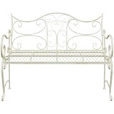  Vrtna klupa 2-Broj sjedala 114 x 56,5 x 90 cm Čelik Antič White | shoptok.hr