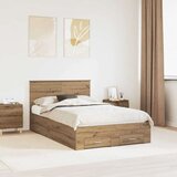  Okvir za krevet s ladicama Umjetnički hrast 120 x 190 cm | shoptok.hr