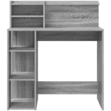  Stol s policom Siva Sonoma 90 x 48 x 101,5 cm Konstruirano drvo | shoptok.hr