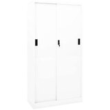 vidaXL uredski ormarić s kliznim vratima bijeli 90x40x180 cm čelični Cijene