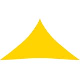 vidaXL Senčno jadro oksford blago trikotno 3,5x3,5x4,9 m rumeno Cene