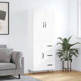  The Living Store Visoka omara bela 69,5x34x180 cm inženirski les - Visoka Omara, (21454682) | Shoptok.si