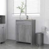 Furnova Kopalniška omarica siva sonoma 60x33x80 cm konstruiran les, (22068993) | Shoptok.si