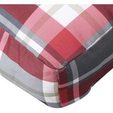 Jastuk za palete crveni karirani 70 x 70 x 12 cm od tkanine | shoptok.hr