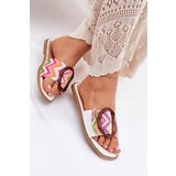 Boto Women's Flat Sandals With Decorative Buckle White Luwam | shoptok.hr
