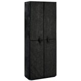 vidaXL Omarica za čevlje črna 60x30x166 cm iz blaga Cene