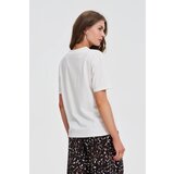 Marisse White V-Neck T-Shirt | shoptok.hr