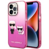 Karl Lagerfeld Originalen ovitek KLHCP14XTGKCP za iPhone 14 Pro Max Gradient roza zaščita - Full Bodies | Shoptok.si