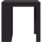 vidaXL Barska miza črna 102x70x103,5 cm inženirski les | Shoptok.si
