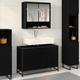  Kupaonski ormar Crni hrast 90 x 33 x 60 cm Konstruirano drvo | shoptok.hr