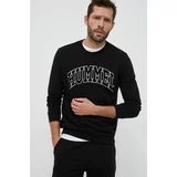 Hummel Bombažen pulover moška, črna barva