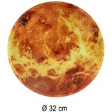  Zidni sat sa LED ekranom - Planet Zemlja, 32 cm, narančasti | shoptok.hr