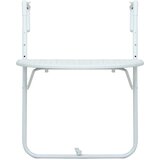 Viseći balkonski stol bijeli 60 x 64 x 83,5 cm plastični | shoptok.hr