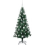  Umjetno predsvijetljeno božićno drvce Zelena 150 cm PVC i metal | shoptok.hr