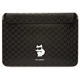 Karl Lagerfeld SAFFIANO MONOGRAM CHOUPETTE ETUI ZA 14" PRENOSNIK ČRNA, (21922276) Cene