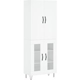 Maison Chic Visoka omara - Komoda - Predalnik bela 69,5x34x180 cm inženirski les, (21720842) | Shoptok.si