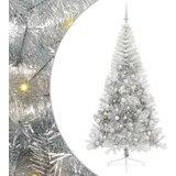  Umjetno predsvijetljeno božićno drvce Srebrno 240 cm PET | shoptok.hr