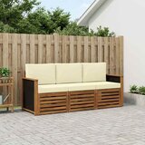  Setovi sofa s jastukom 3 pcs Čvrsto drvo akacije | shoptok.hr