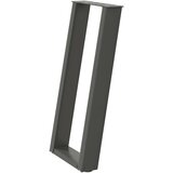  Noge za konzolno mizico v obliki črke U 2 kosa antracitne 38 x (72-73) cm jeklo, (22123979) | Shoptok.si