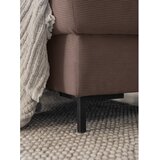 Miuform Rjava raztegljiva kotna sedežna garnitura iz rebrastega žameta (levi kot) Lofty Lilly – | Shoptok.si