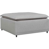  Modularni kauč s podnožjem sivo-plavi 100x100x48 cm - Oblačnosiva tabure | shoptok.hr