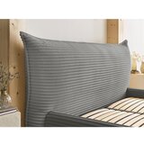 Bobochic Paris Sivi tapecirani bračni krevet s prostorom za odlaganje s podnicom 160x200 cm Jade – | shoptok.hr