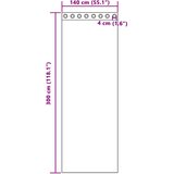 Voile zavjese s ušicama 2 kom narančaste 140x300 cm | Shoptok.si