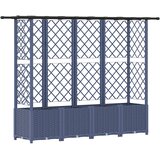 vidaXL Povišeni krevet s mrežom i krovom Siva 202 x 40 x 136 cm PP - Siva 202 x 40 x 138 cm s ravnim krovom (3 bočna mreža) Cijene