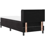  Boxspring - Krevet s oprugama i madracem Crni 100x200 cm Baršun Crna | shoptok.hr