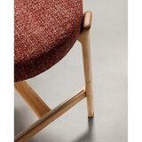 Kave Home Barska stolica od čvrste jeseni boja terakote/u svijetloj prirodnoj boji (visine sjedala 65 cm) Granite – | shoptok.hr