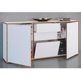 MID.YOU Komoda Salia B160, Bela, Barva Hrasta | Shoptok.si