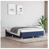  Posteljni okvir moder 140x200 cm blago | Shoptok.si
