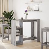  Barski stol s policom boja hrasta sonome 124x46x103,5 cm drveni | shoptok.hr
