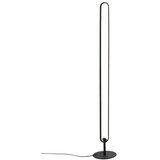 Ellos Home Mat črna kovinska LED zatemnitvena stoječa svetilka (višina 130 cm) Loop – | Shoptok.si