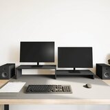 Stalak za monitor Crni hrast 54x22x15 cm Konstruirano drvo | shoptok.hr