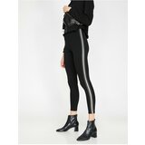 Koton Women's Black Striped Leggings | ePonuda.com