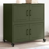 vidaXL Komoda olivno zelena 68,5x39x72 cm hladno valjano jeklo Cene