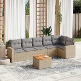 vidaXL 7-dijelni set vrtnih sofa od poliratana s jastucima bež | shoptok.hr