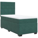 vidaXL Box spring krevet s madracem tamnozeleni 90x190 cm baršunasti Cijene