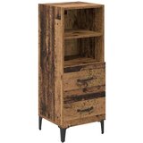 vidaXL Strani šal Star les 34 x 34.5 x 90 cm Konstruiran les | Shoptok.si