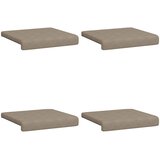  Jastučić za klupu 4 kom. Mikrovlakna Sivosmeđa Dubina 35 cm | shoptok.hr