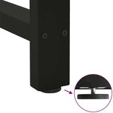vidaXL Noge kavne mizice črna 2 kosa 90x(72-73) cm jeklo | Shoptok.si