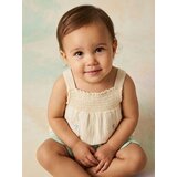 Sinsay Pamučna bluza na naramenicama s izvezenim cvjetnim motivom | shoptok.hr