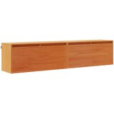  Ormar za Zid s policom Zidne 2 pcs Vosak smeđa 80 x 30 x 35 cm | shoptok.hr