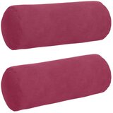  Valjkasti jastučići 2 pcs Vinska crvena Ø 15 x 40 cm | Eponuda.ba